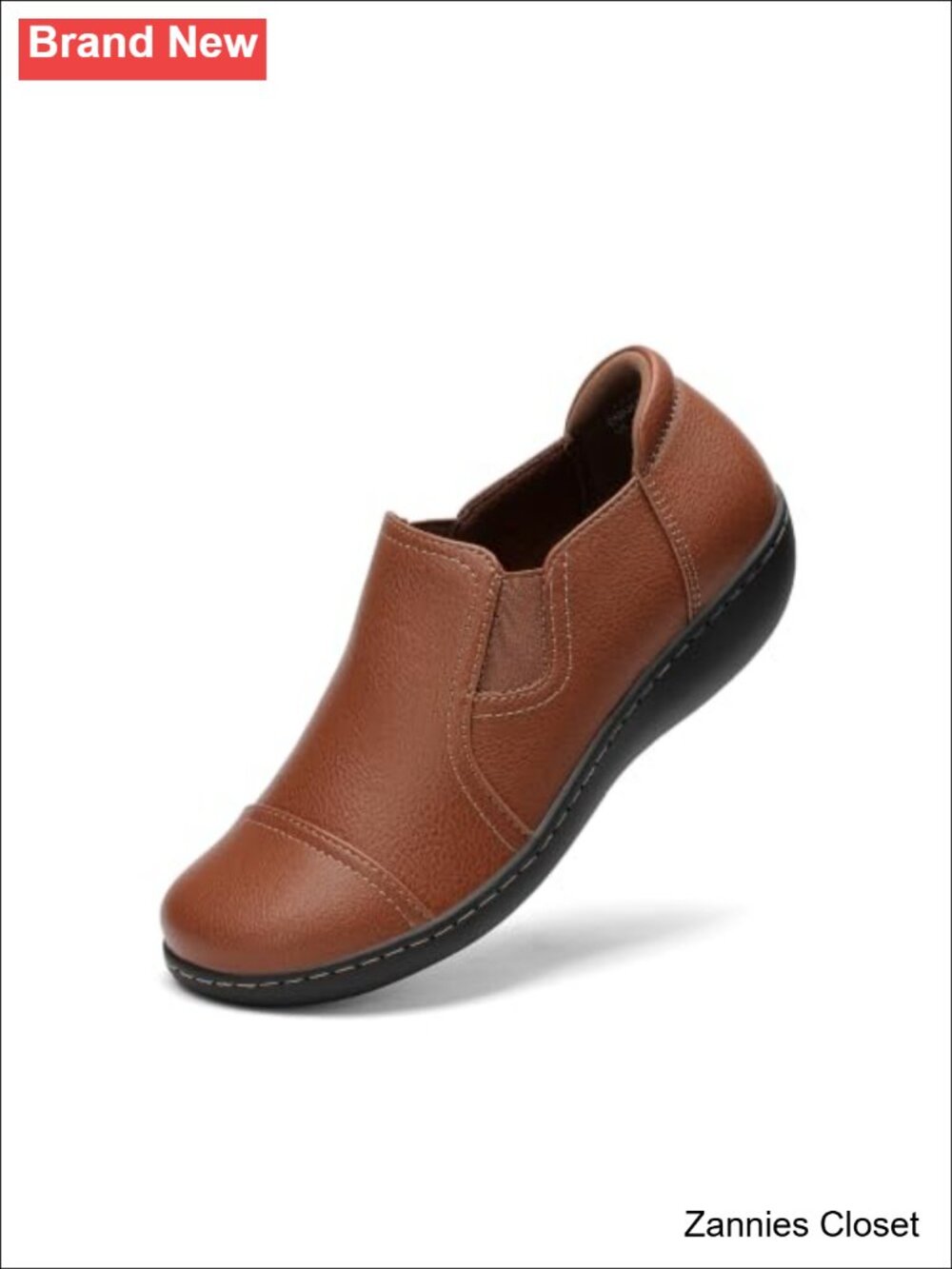 ✨ Comfort Arch Support Womens Loafers Faux Leather Slip-On Work Flats
